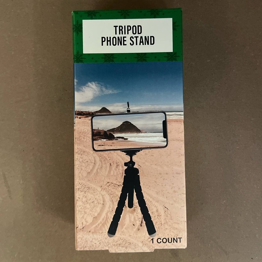 NEW Festive Voice Tripod Phone Stand Adjustable Compact Universal Holder